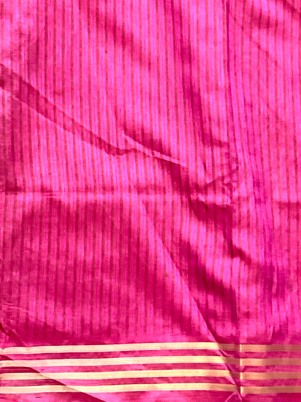Pochampally Cotton Silk Ikkat Patola Print Saree in Purple with Rani Pink Designer Pallu
