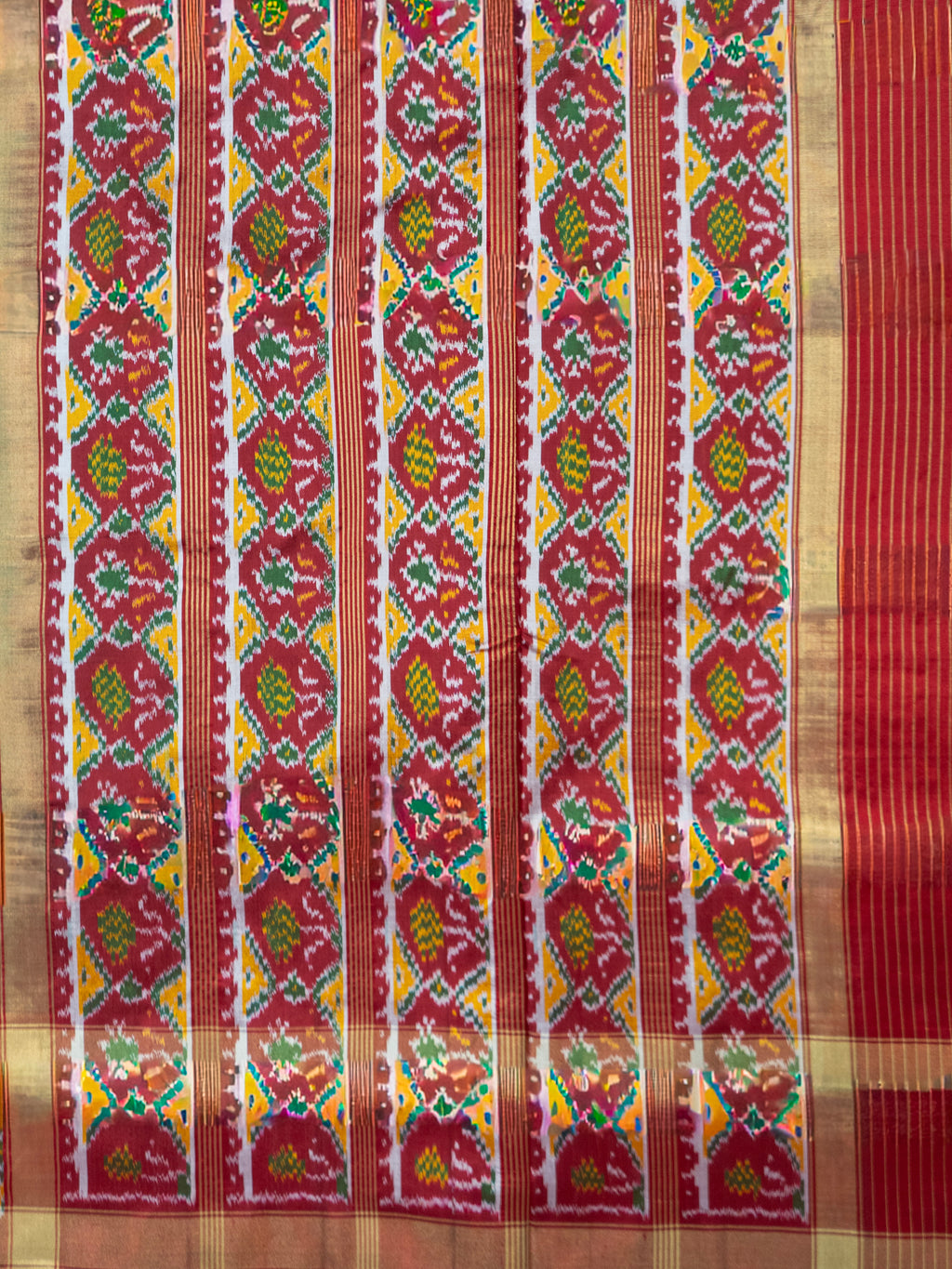 Black Pochampally Animal Ikat Saree