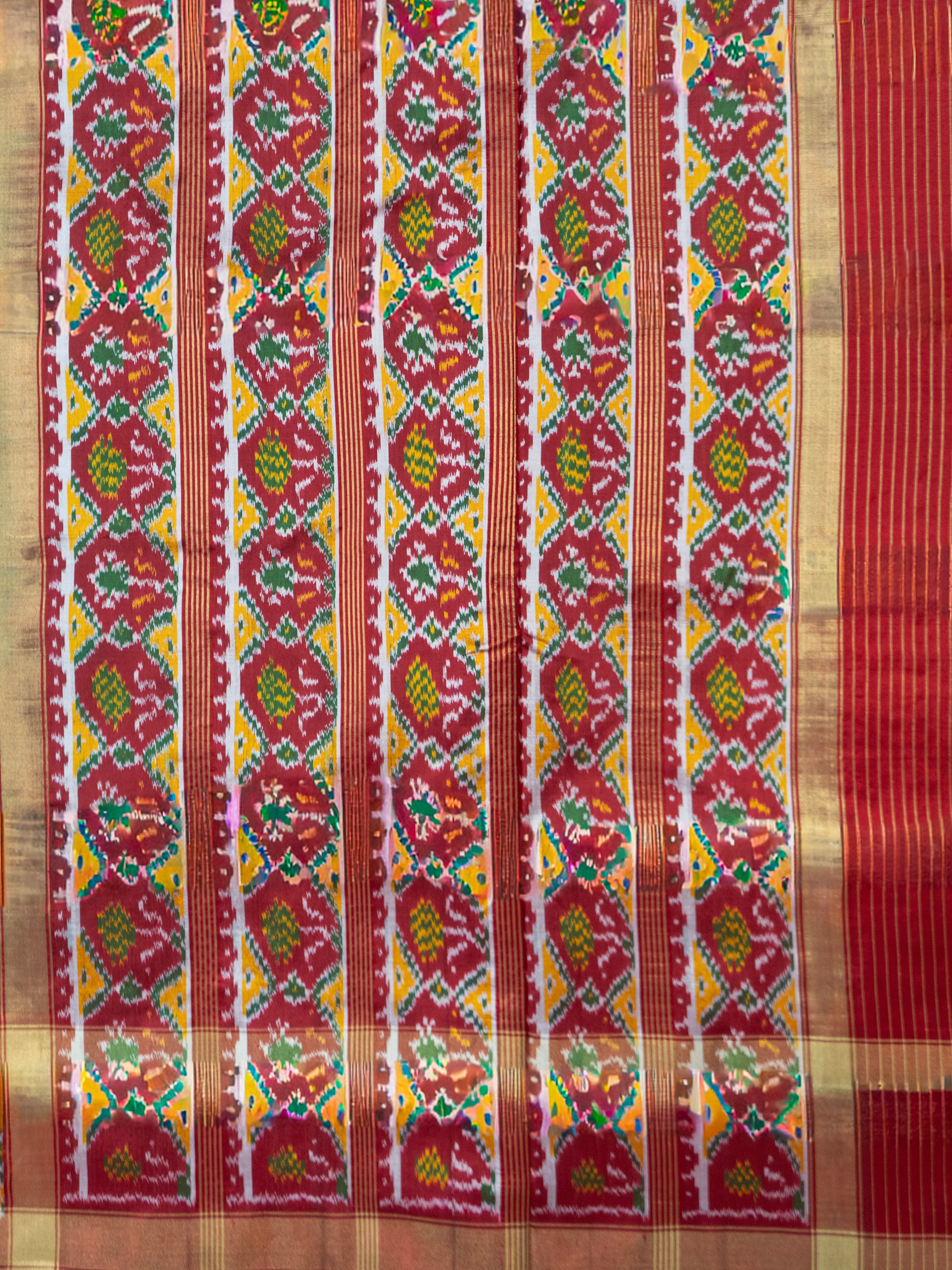 Black Pochampally Animal Ikat Saree