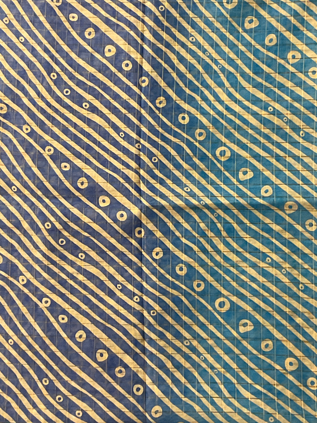Kalamkari Hand Block Printed Handloom Silk Saree in Sky Blue with Designer Pallu & Blouse