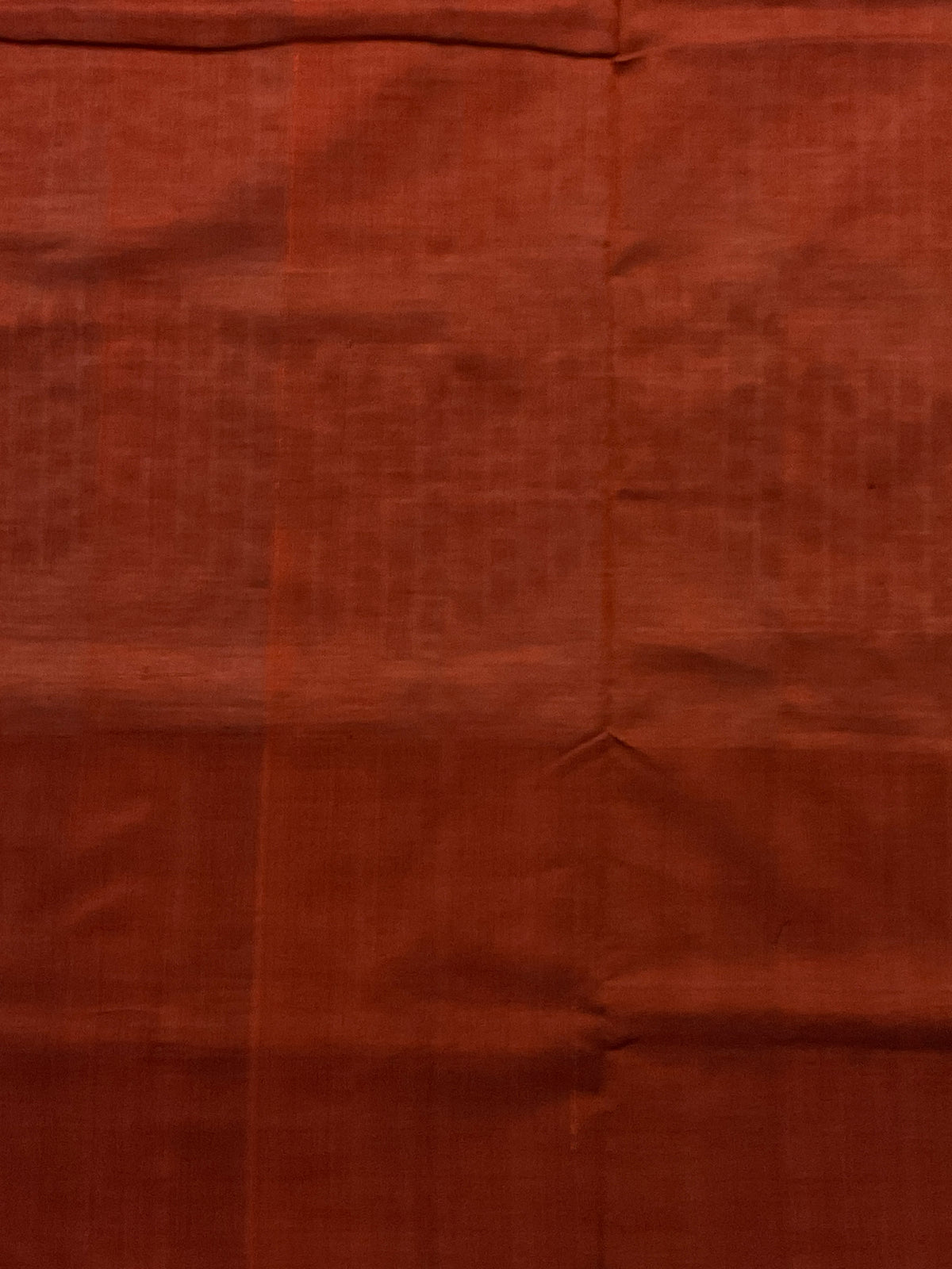 White Pochampally Handloom Cotton Saree – Ikkat Border with Brown Blouse