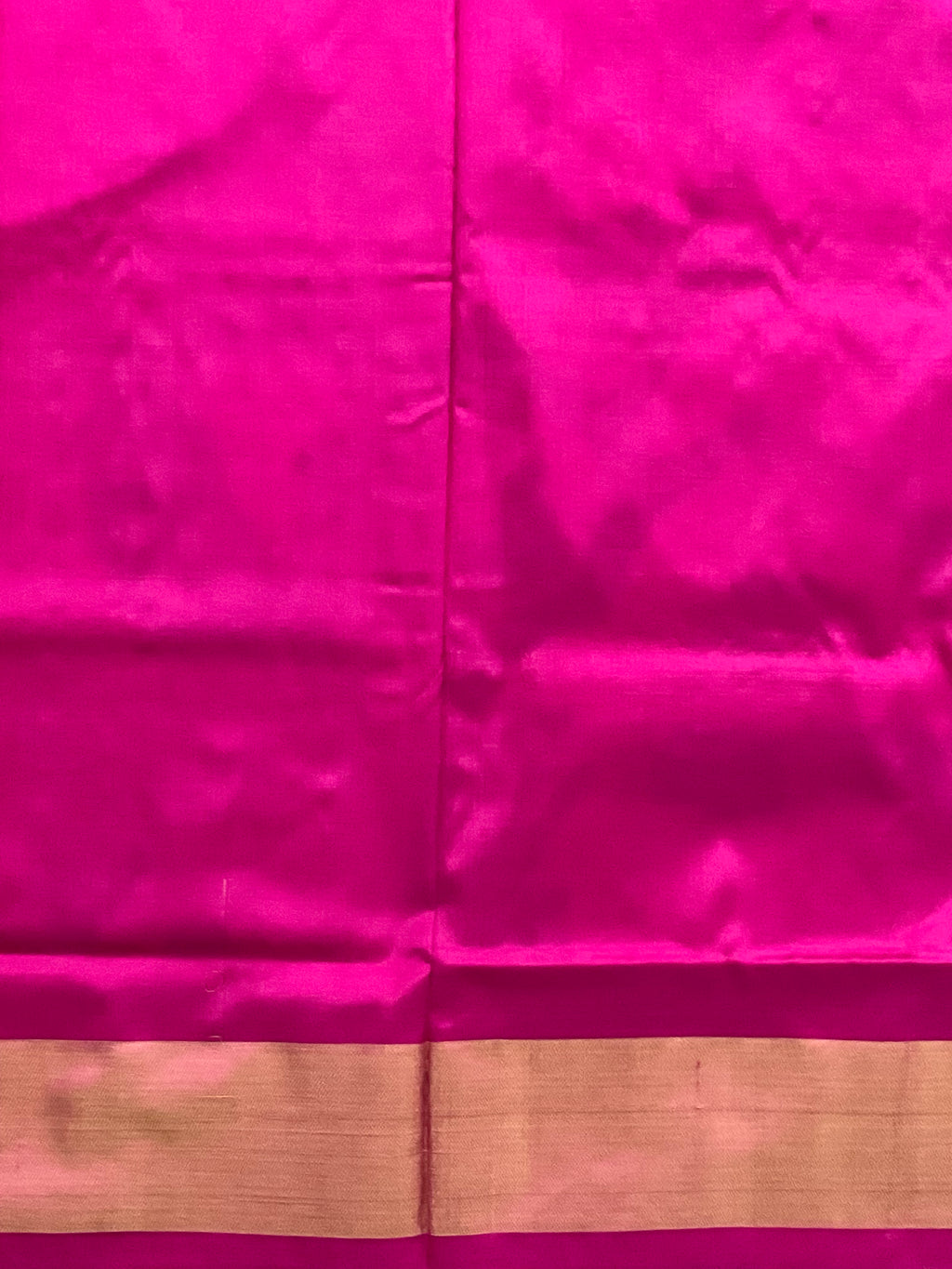 Pure Pochampally Double Ikat Silk Saree in White with Contrast Pink Zari Pallu & Blouse
