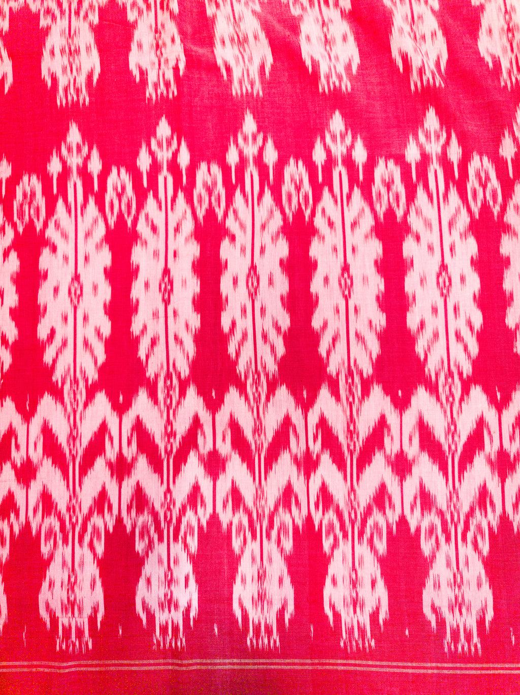Deep Pink Pochampally Cotton Saree