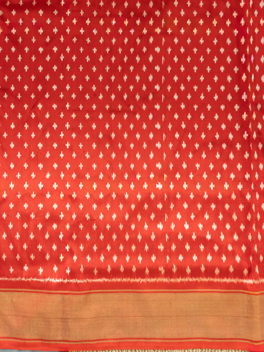 Black Pochampally Ikat Silk Saree