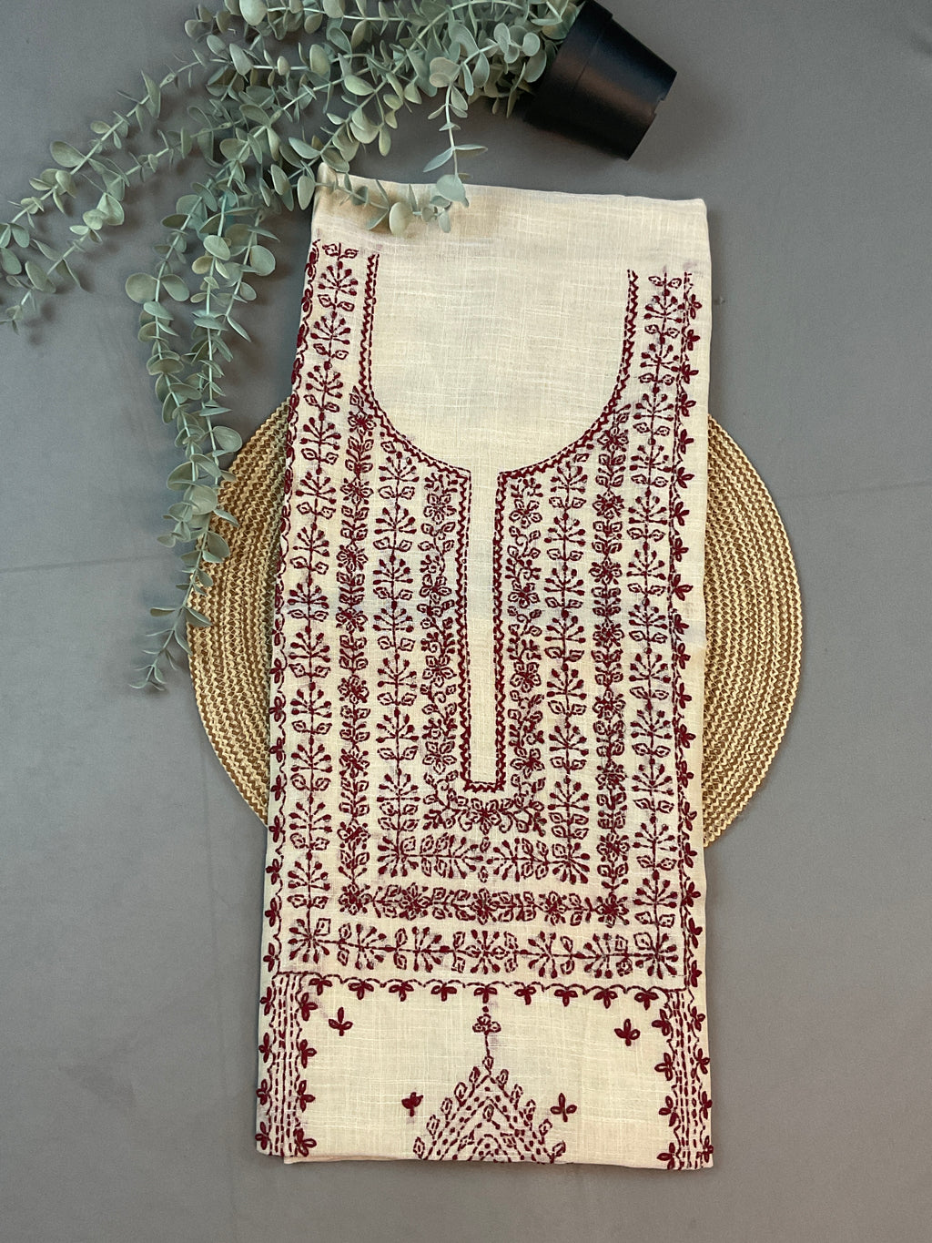Kalamkari Threadwork Dress Material