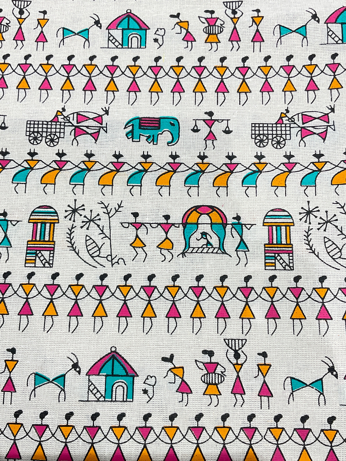 Kalamkari Vareli Printed Cotton Fabric