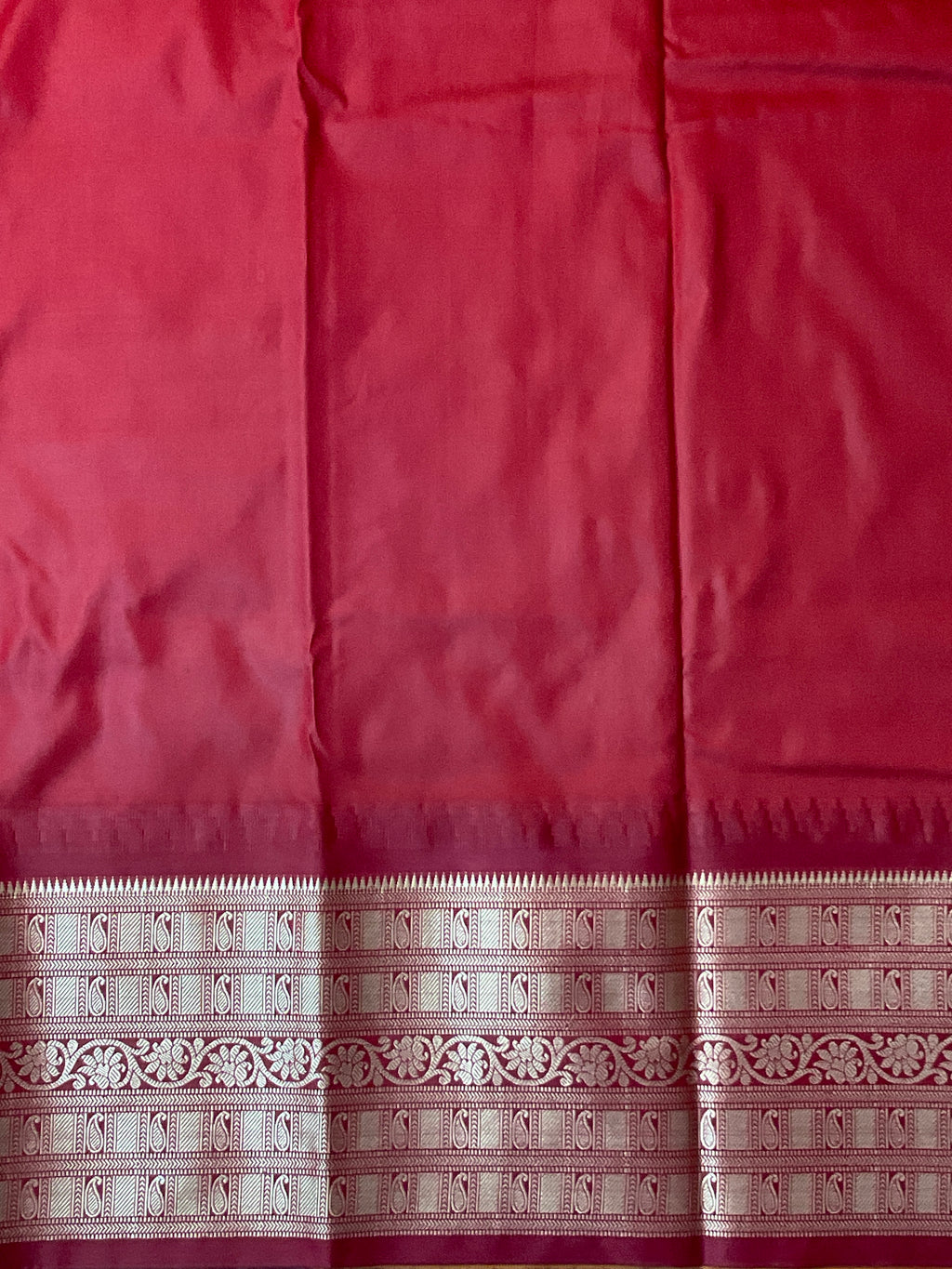 Kanchipuram Pattu Silk Saree in Mustard with Contrast Pallu & Kanchi Border Blouse