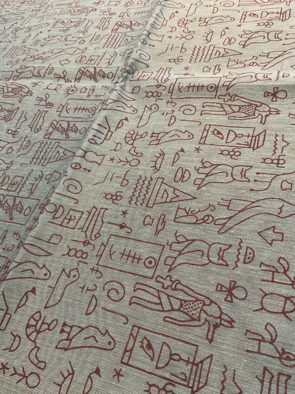 Handloom cotton silk saree in Kalamkari Vareli printing all over with blouse — mustard saree with grey pallu