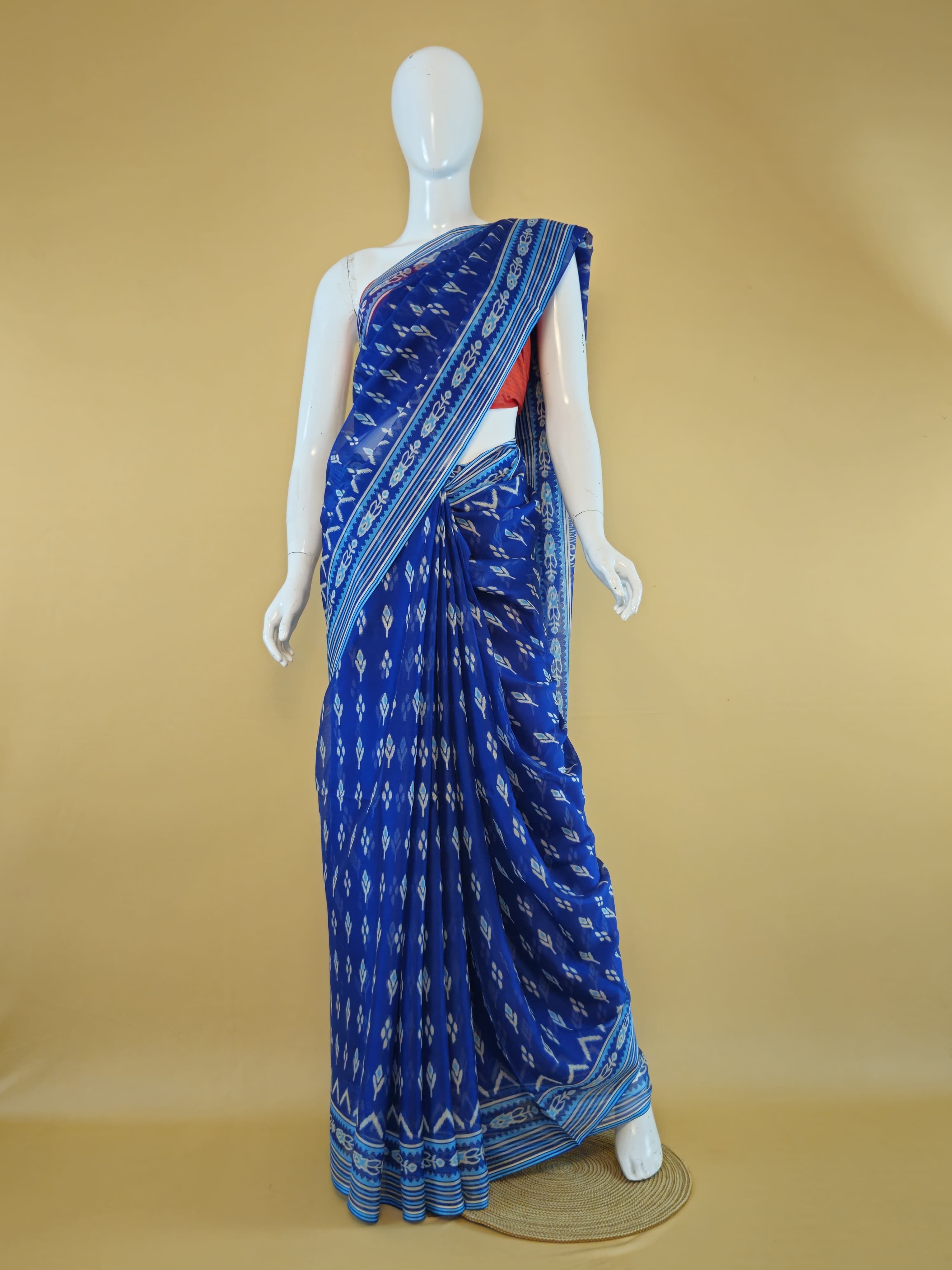 Garden Vareli Nova Nara Chiffon Saree with Blouse — Cream