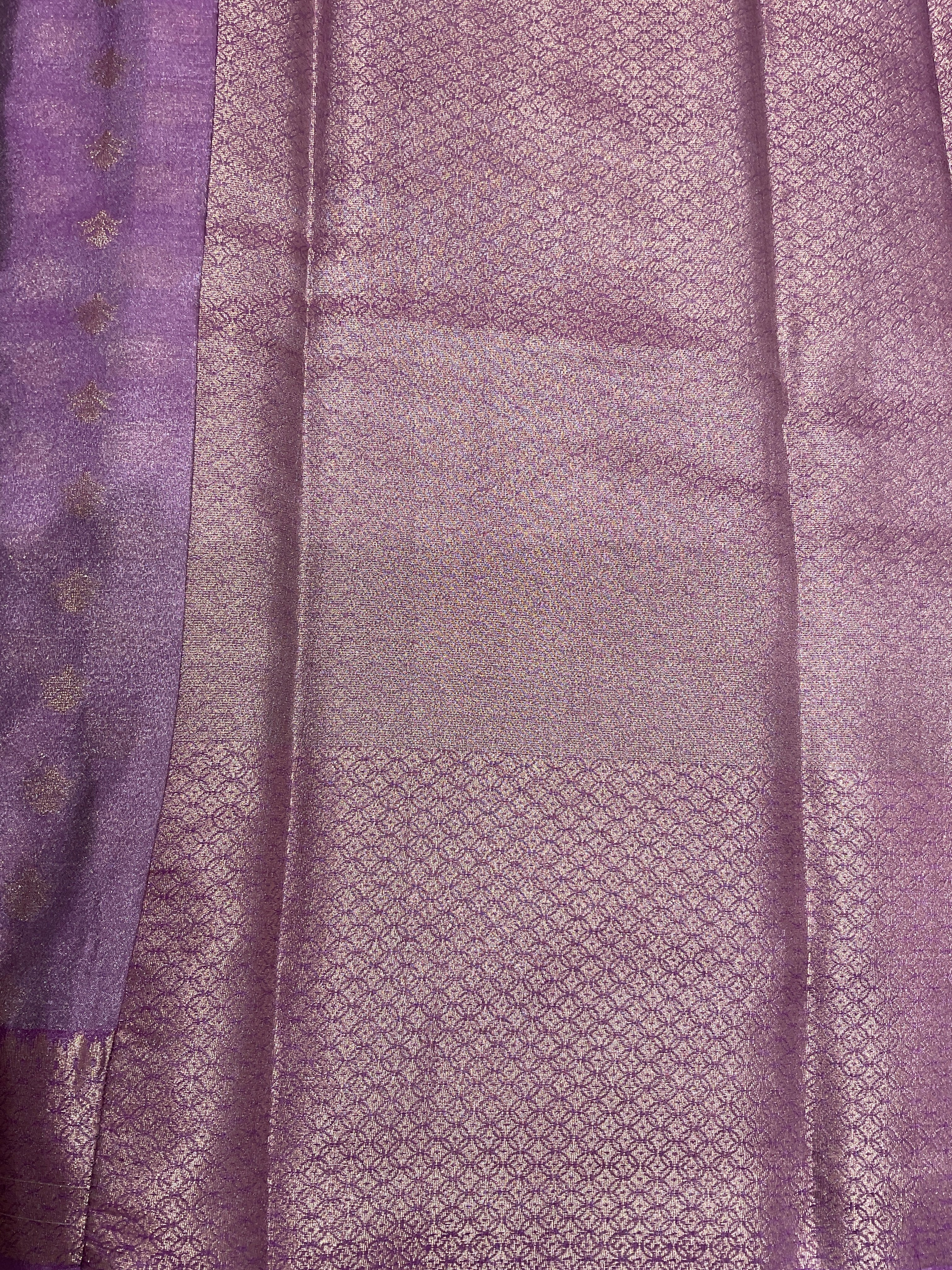 Lavender Tissue Silk Saree