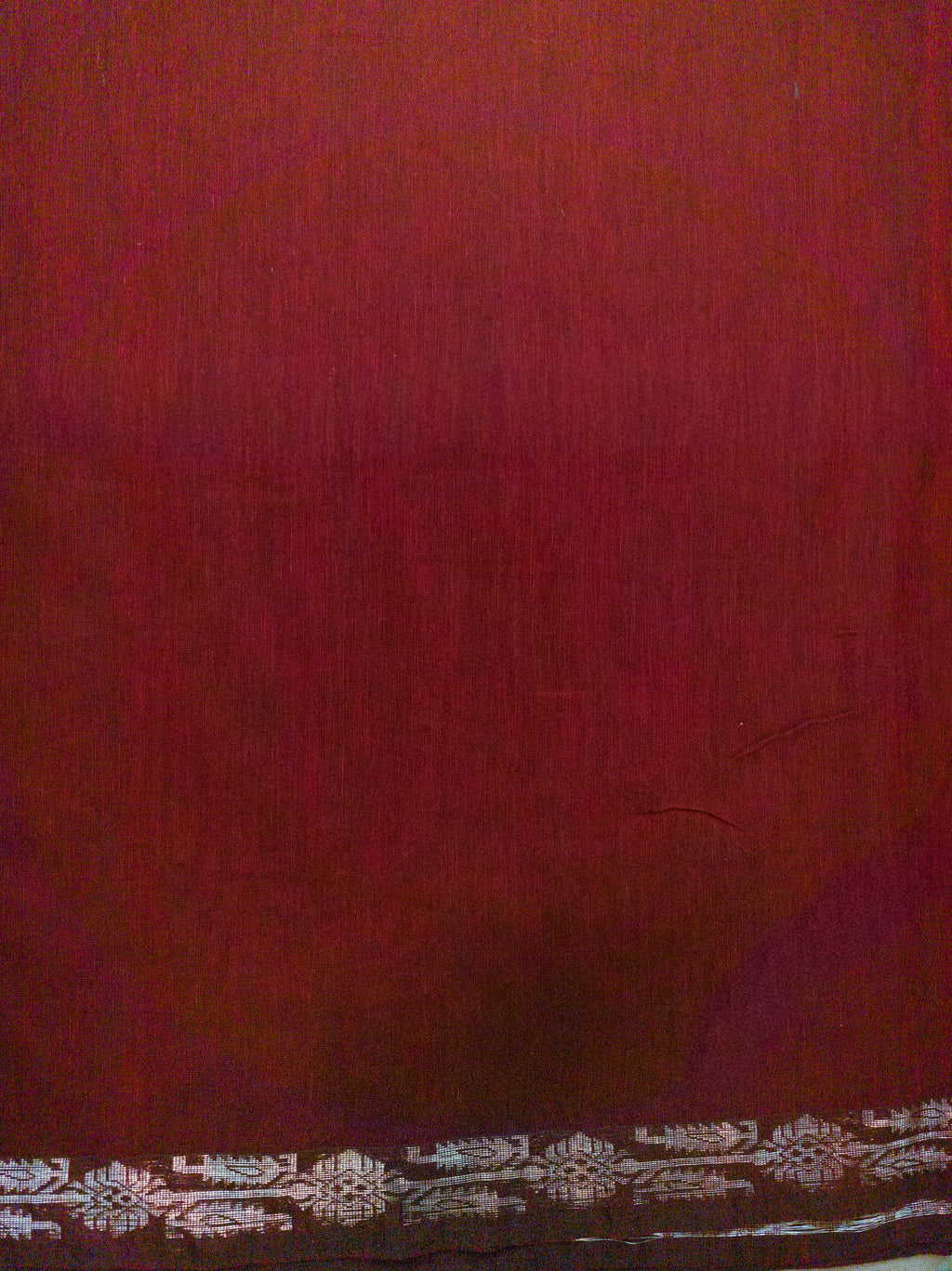 Red Pochampally Zari Cotton Saree