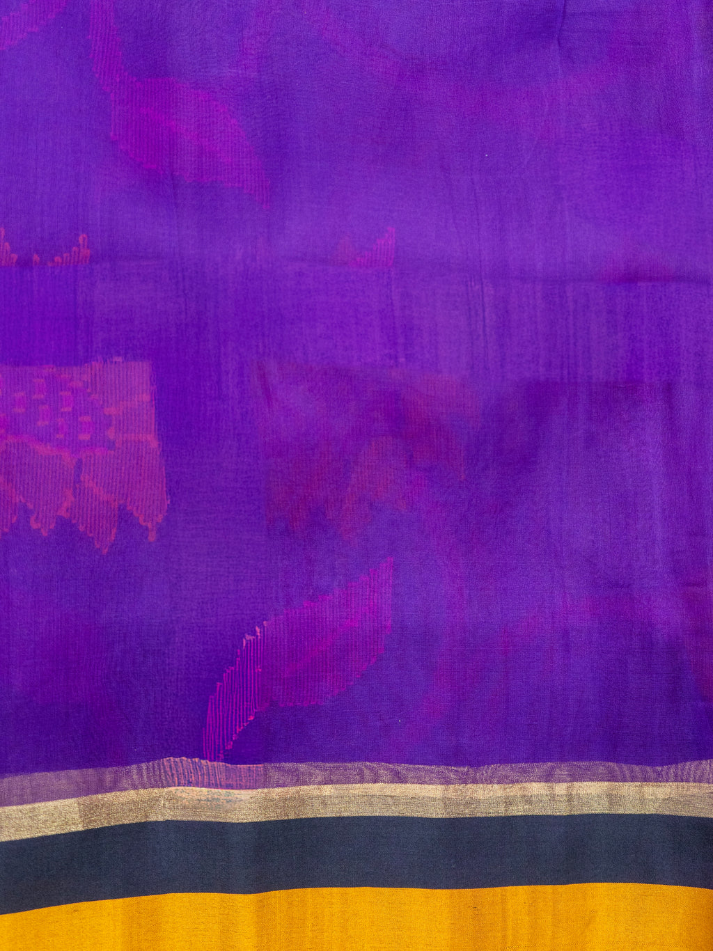 Purple Uppada Floral Silk Saree