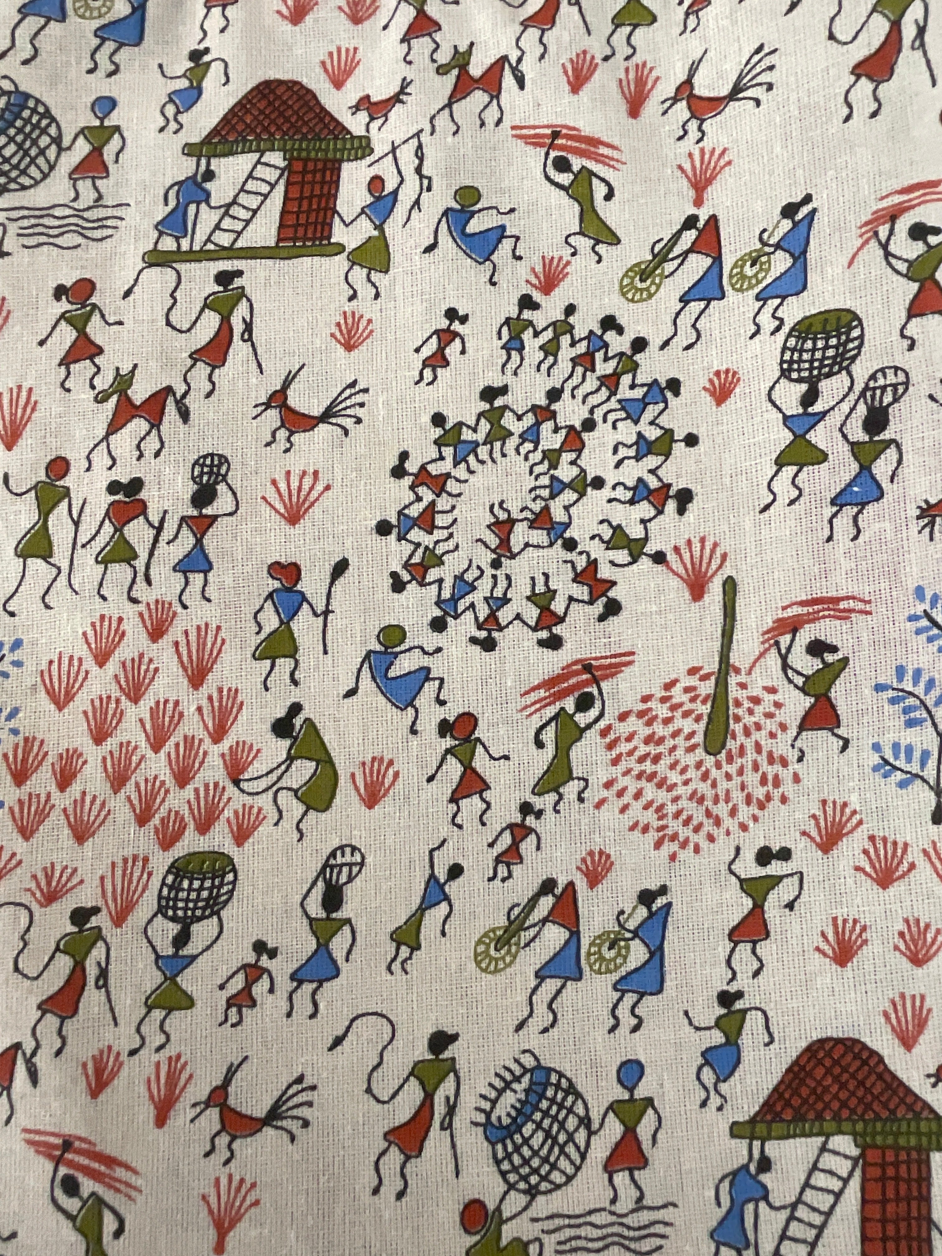 Kalamkari Vareli Printed Cotton Fabric