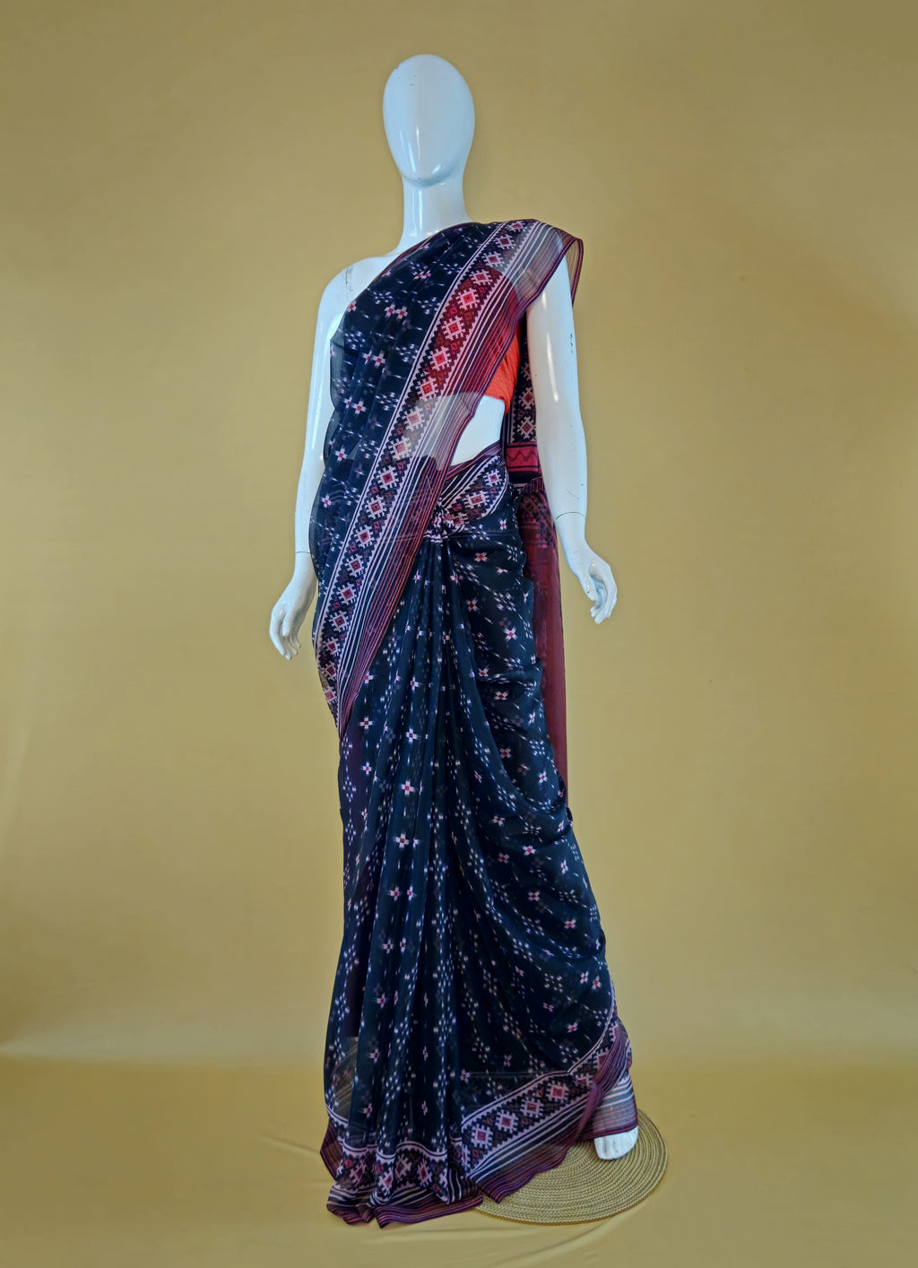 Exclusive Garden Vareli Nova Nara Chiffon Saree with Blouse Maroon - Sri Manisha Sarees