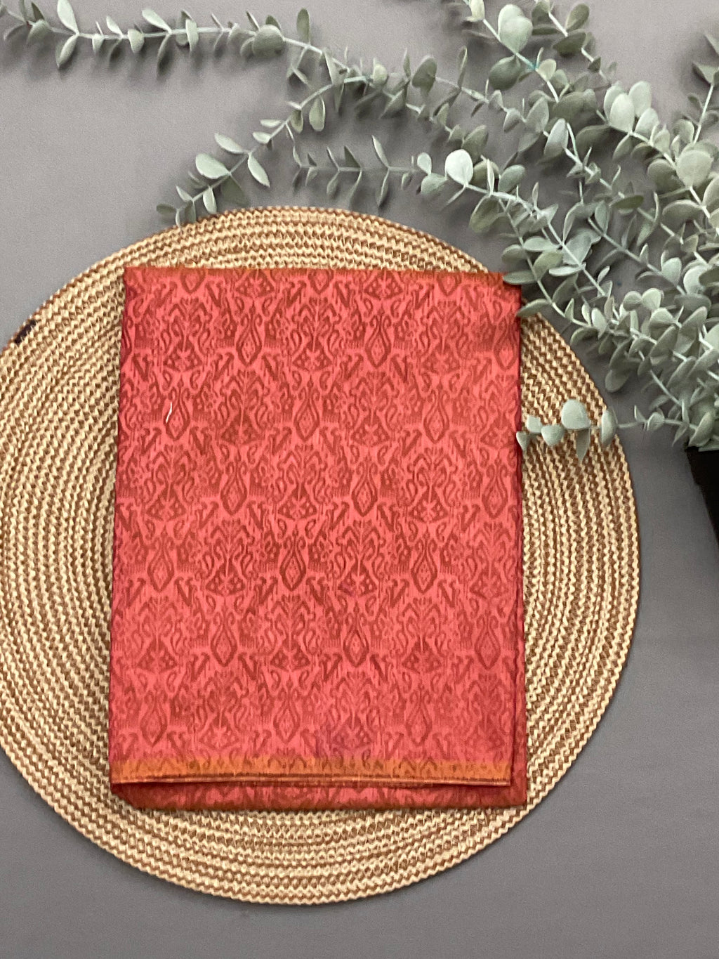Red designer bottom fabric for mustard patola print suit set