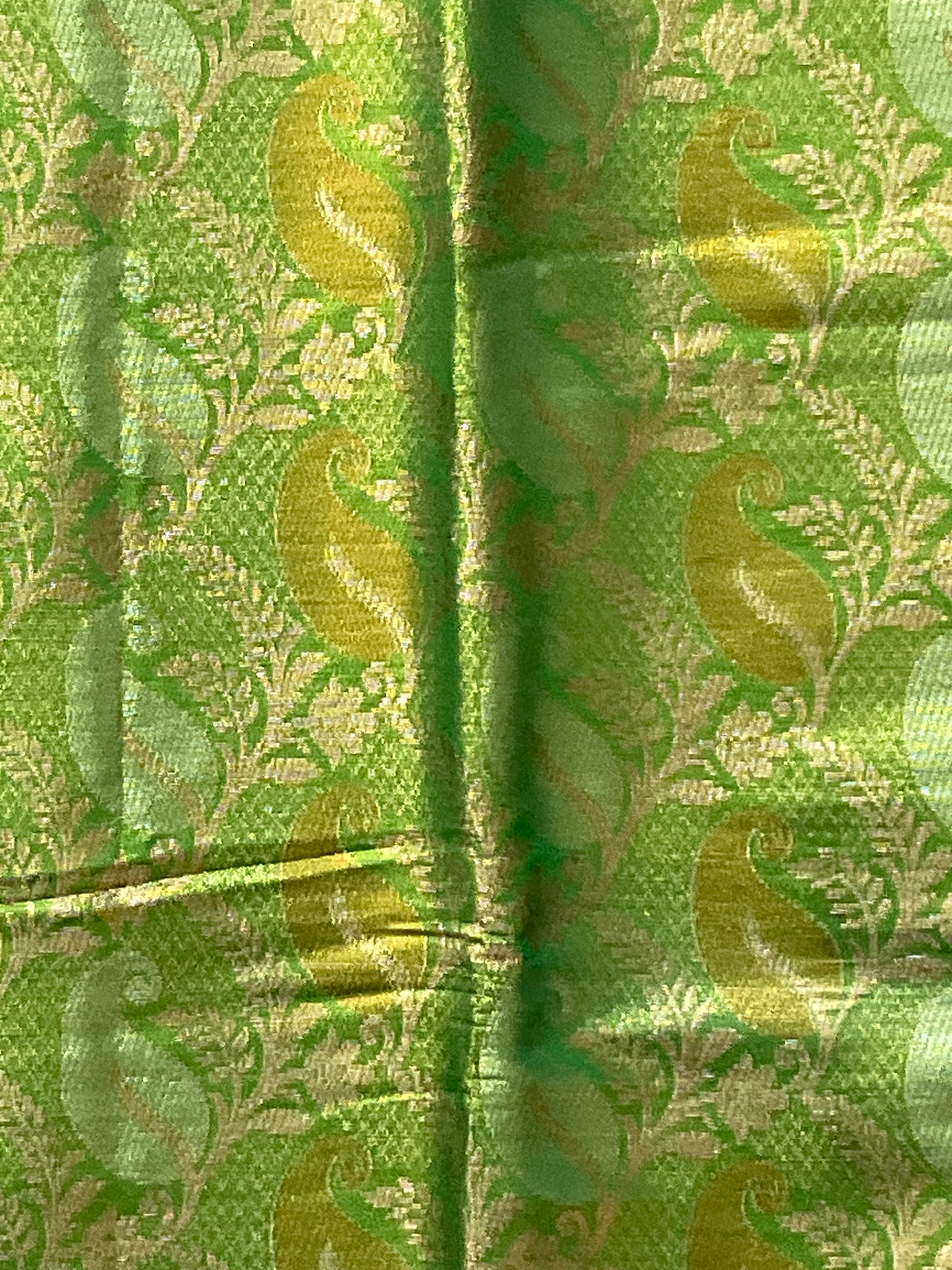Green Kanchipuram Tissue Silk Saree – Sea Green Heavy Border with Blouse