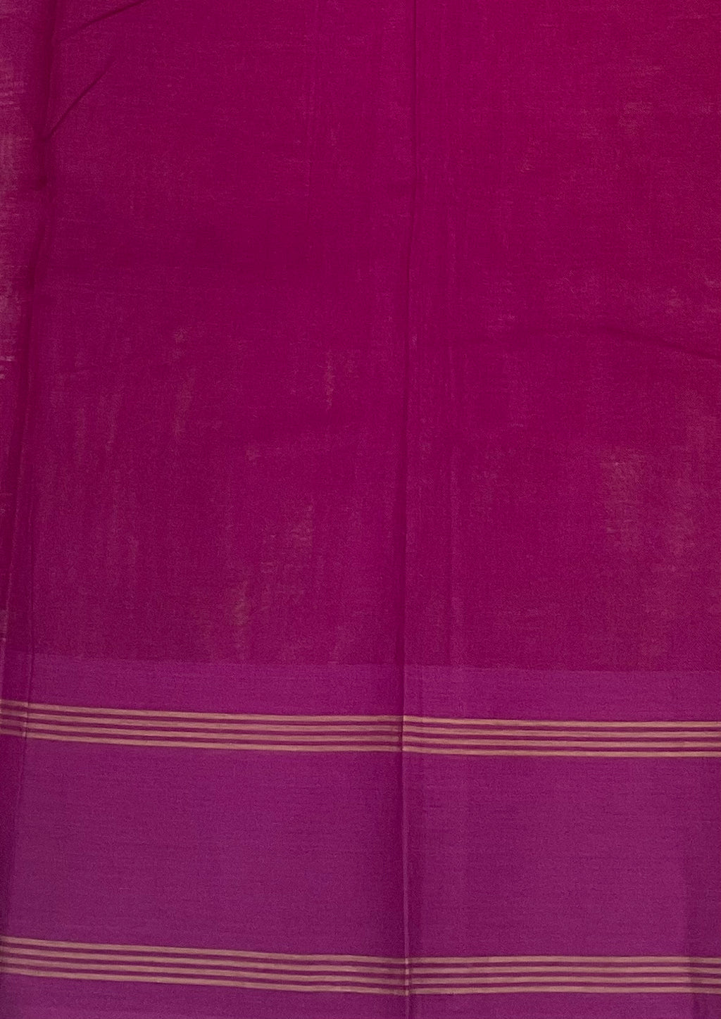 Deep Mustard Pochampally Ikat Cotton Saree with Magenta Border