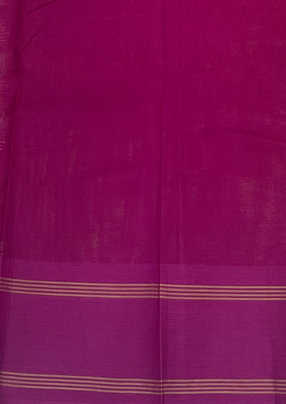 Deep Mustard Pochampally Ikat Cotton Saree with Magenta Border