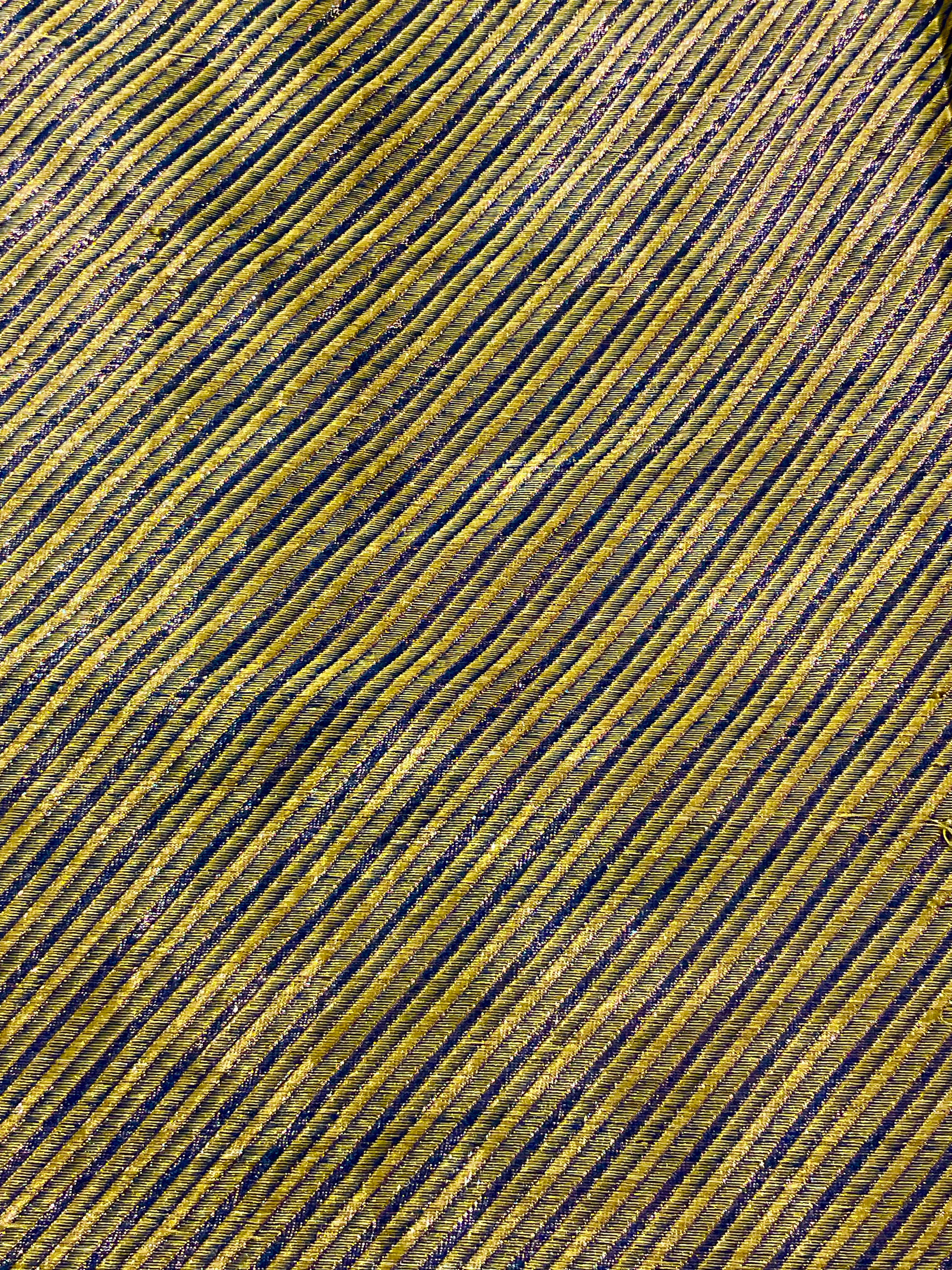 Handloom mustard weaving silk fabric per meter