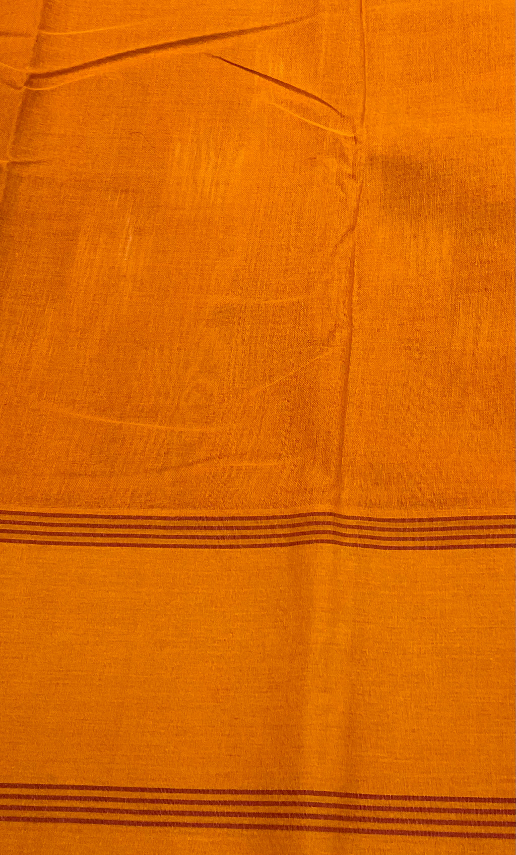 Red Pochampally Ikat Cotton Saree with Mustard Pallu
