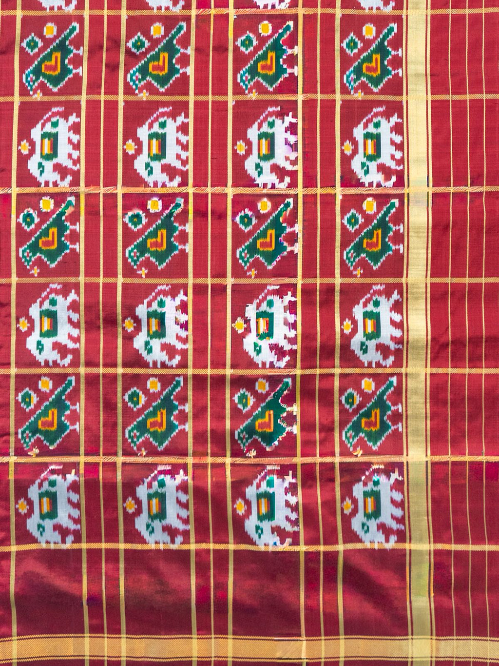 Ghat Chola Pochampally Silk Saree