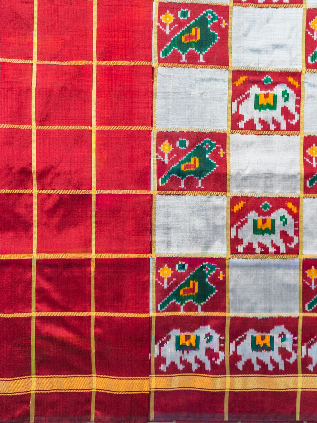 Ghat Chola Pochampally Silk Saree