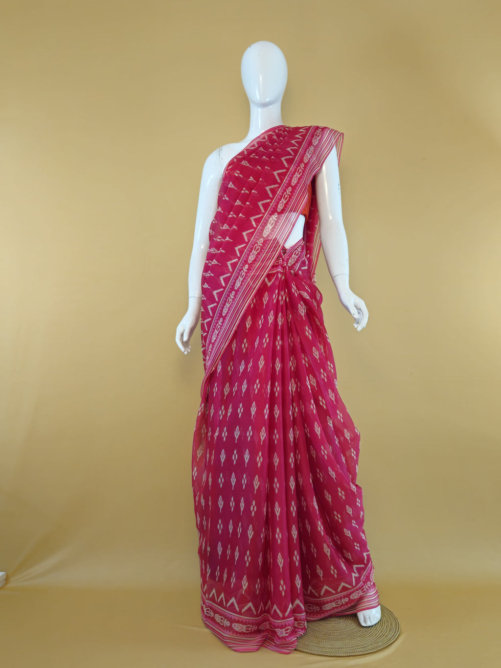 Buy Garden Vareli Nara Chiffon Blue Saree online - Exclusive at Sri Manisha Sarees