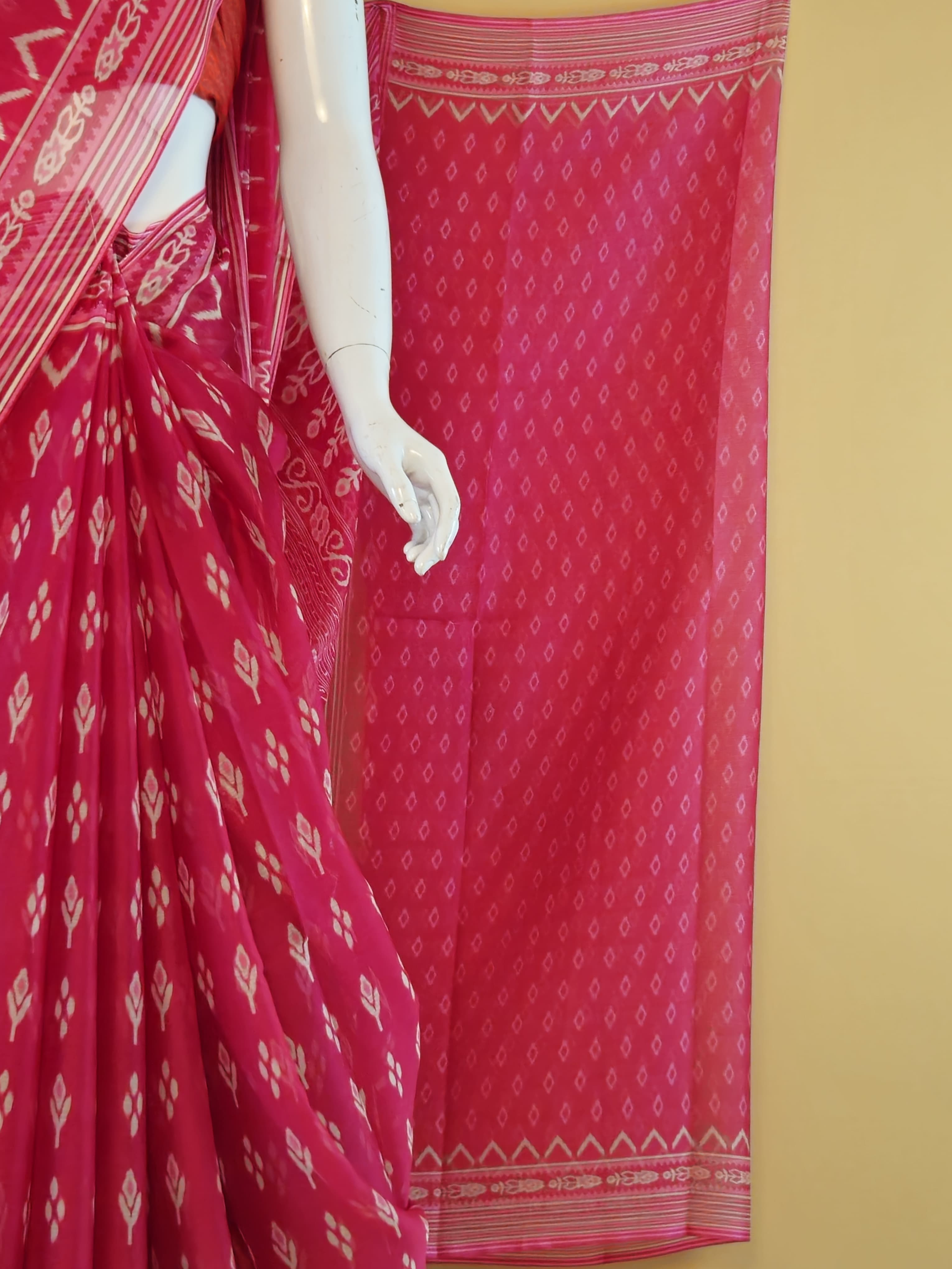 Garden Vareli Nova Nara Chiffon Saree Blue with blouse piece - Sri Manisha Sarees
