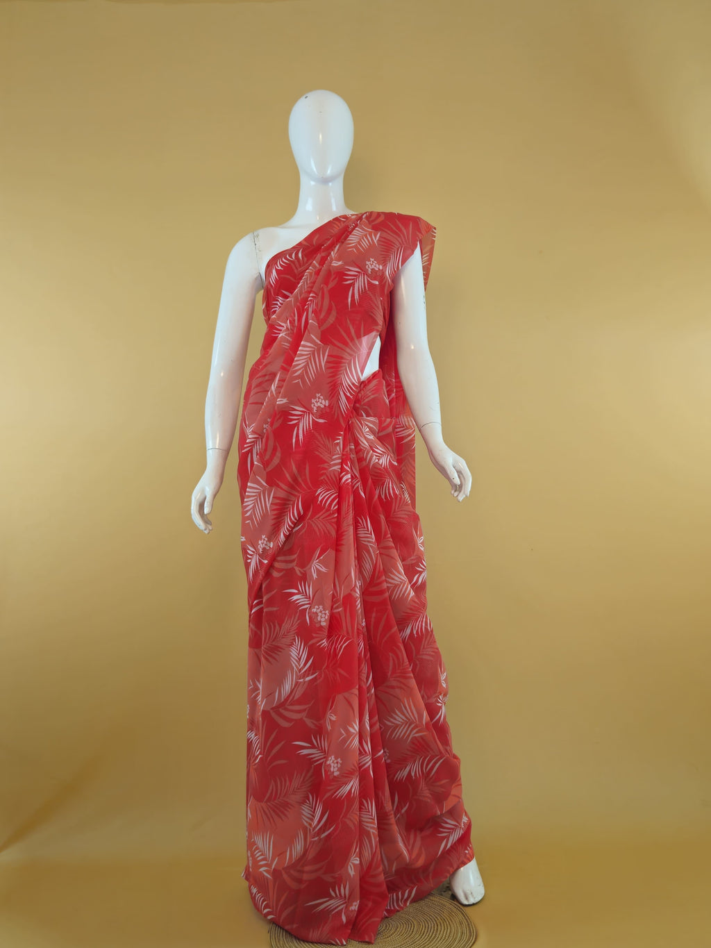 Garden Vareli Uno Tarangani Georgette Saree (Saree Only) — Pink