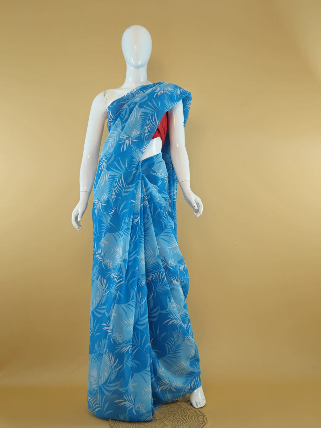 Garden Vareli Uno Tarangani Georgette Saree (Saree Only) — Blue