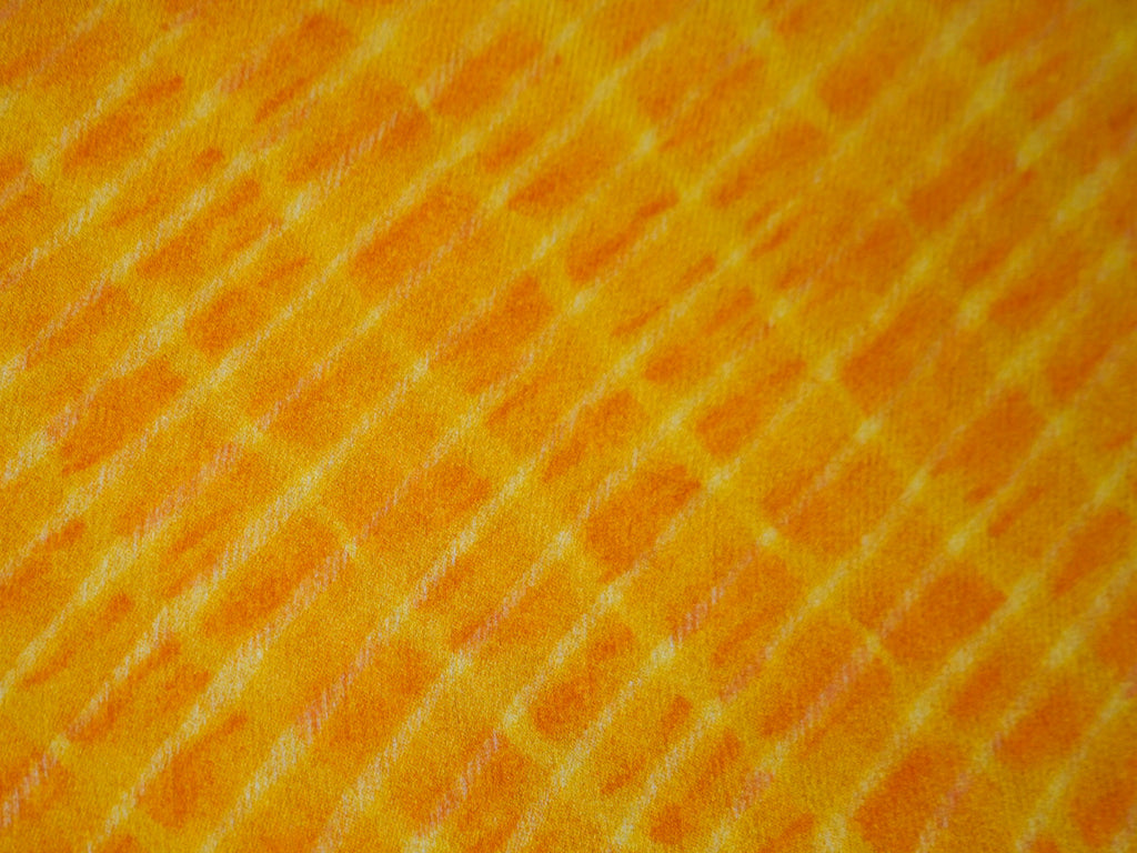 Yellow Leheriya Ikkat Silk Saree