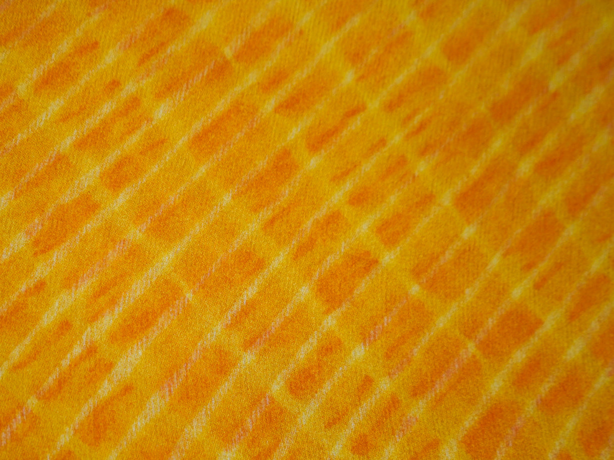 Yellow Leheriya Ikkat Silk Saree