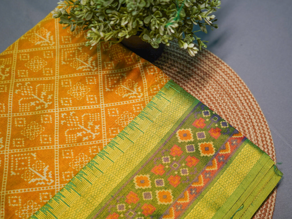 Pochampally Patola Zari Silk Saree