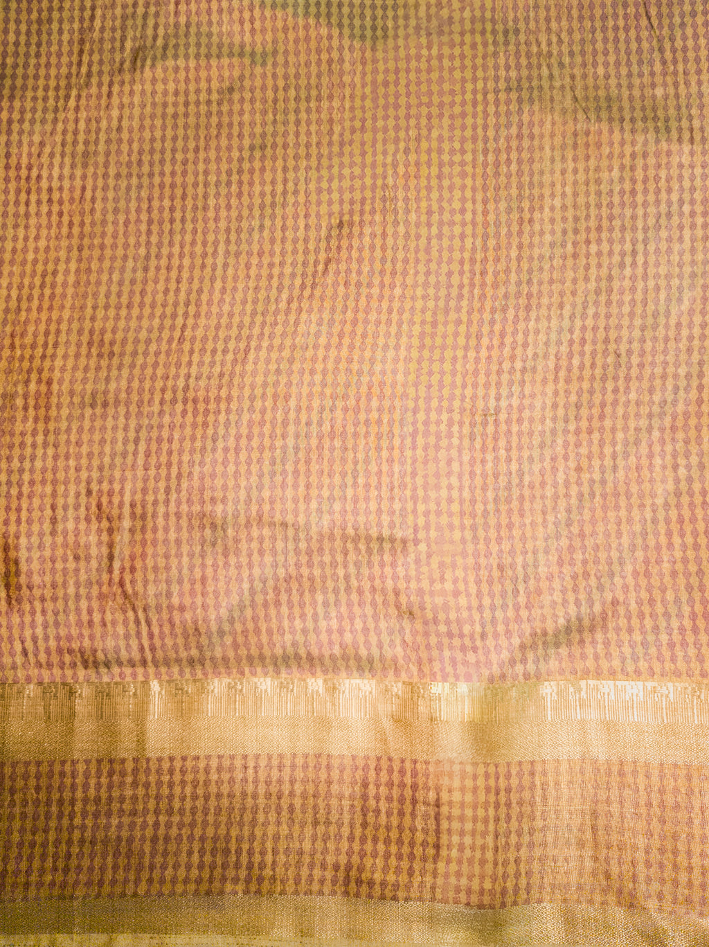 Yellow Pochampally Cotton Silk Saree