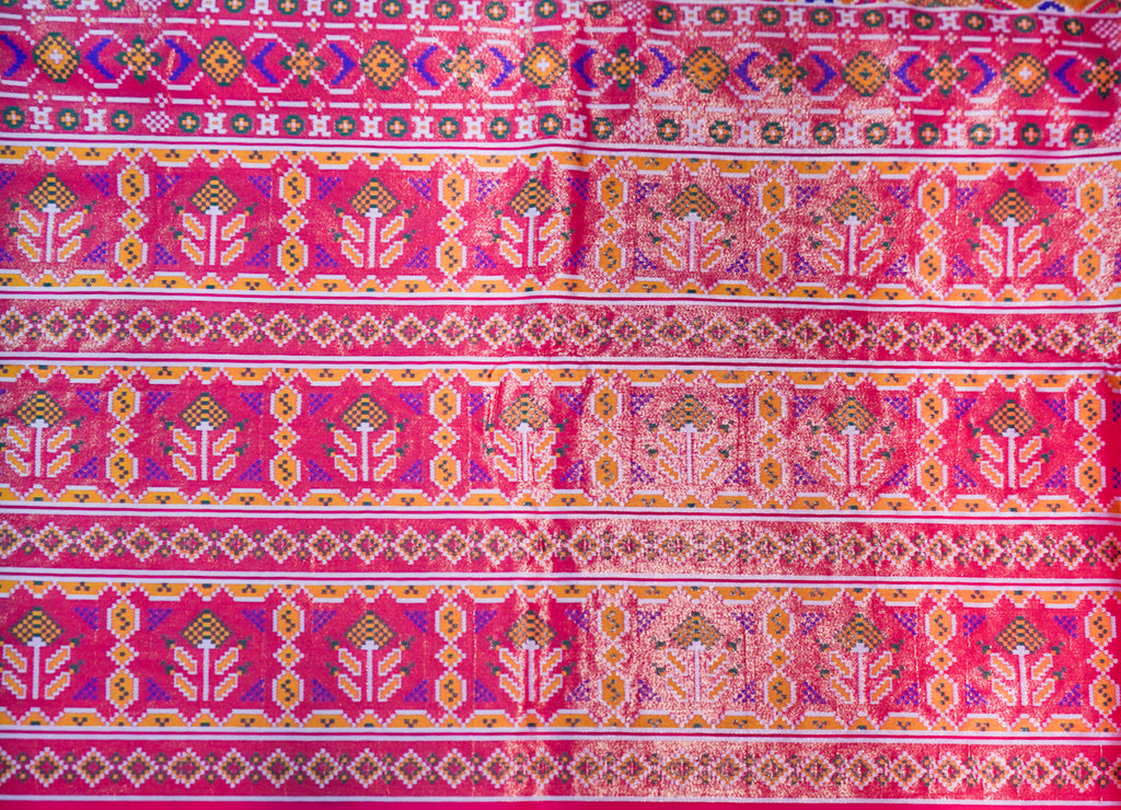 Orange Pochampally Patola Silk Saree