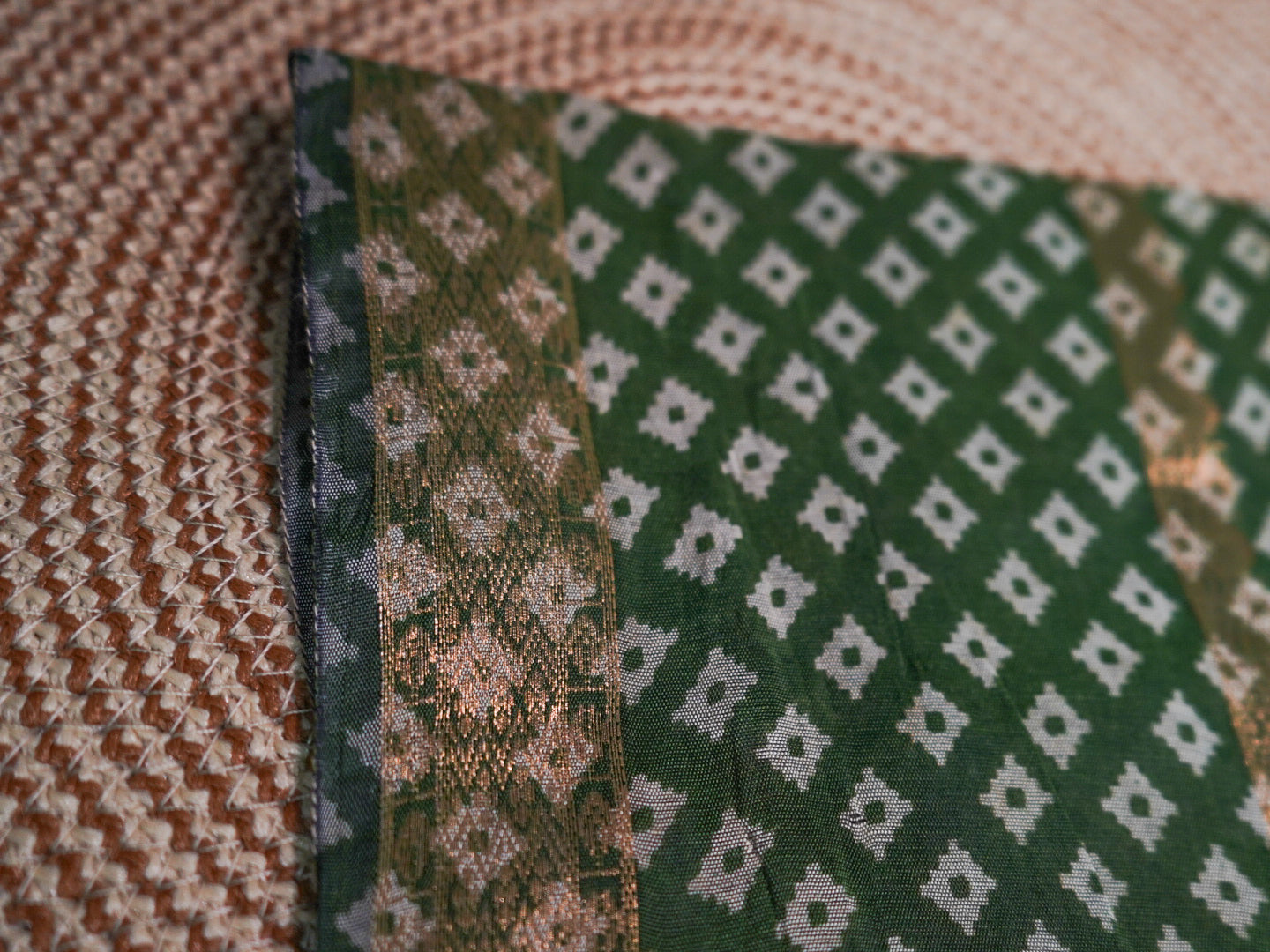 Mustard Patola Soft Silk Saree