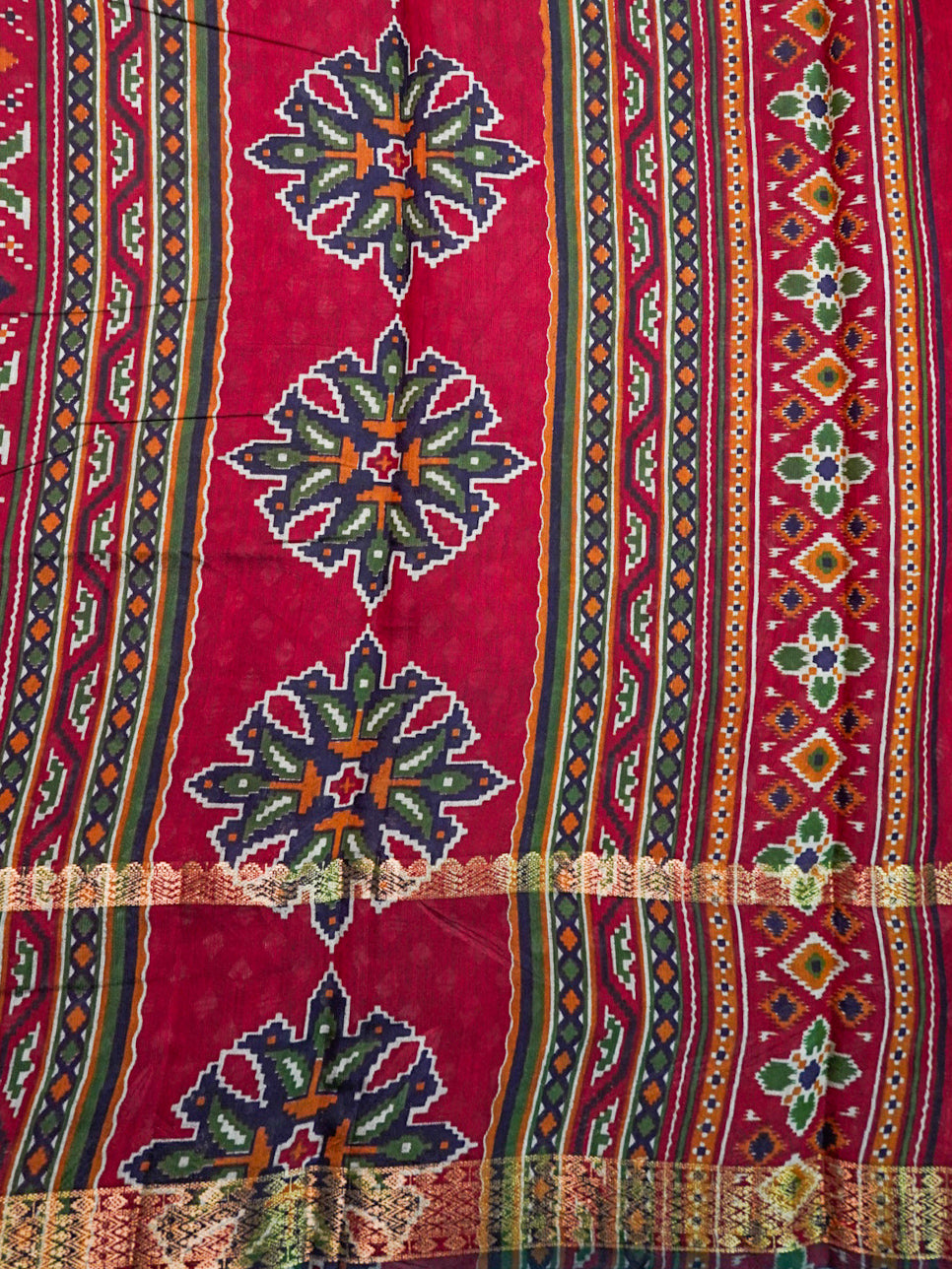 Deep Blue Pochampally Patola Saree