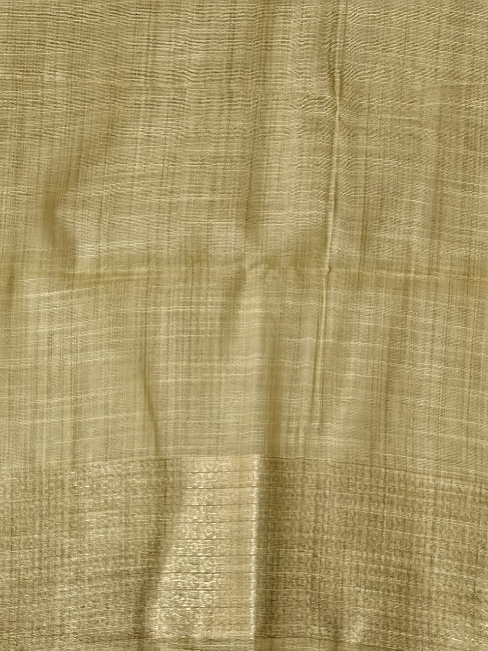 Mustard Kalamkari Temple Silk Saree