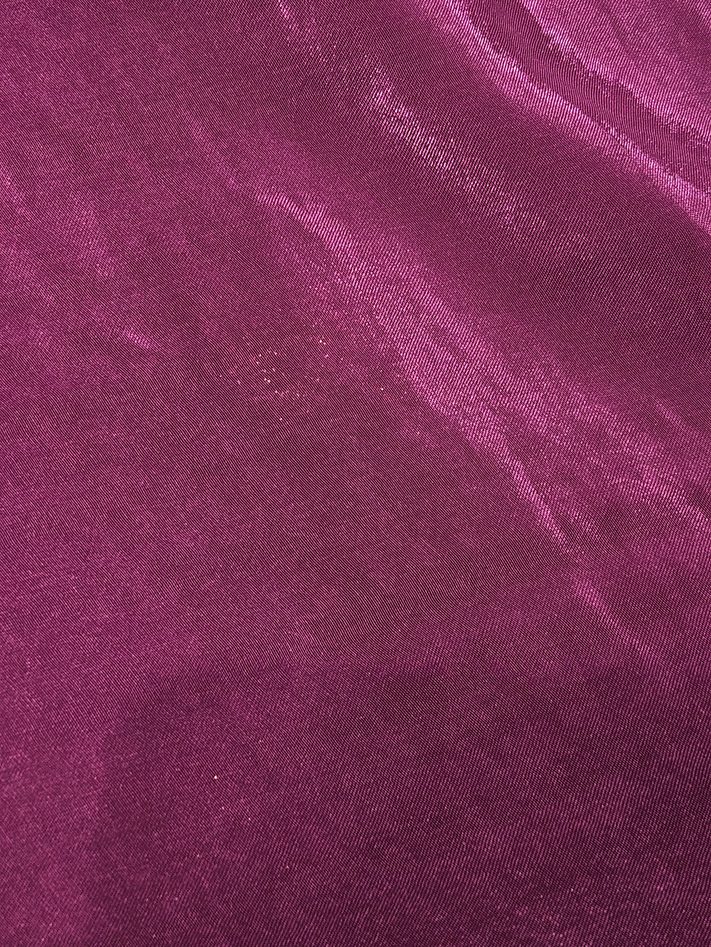 Purple Nizami Handloom Soft Silk Saree with Golden Pallu & Plain Blouse