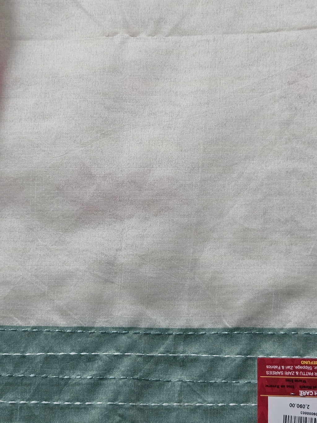 Ivory Lotus Handloom Silk Saree