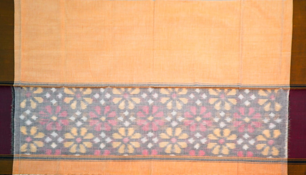 Pure handloom pochampally soft sico silk dress material (Unstitched)