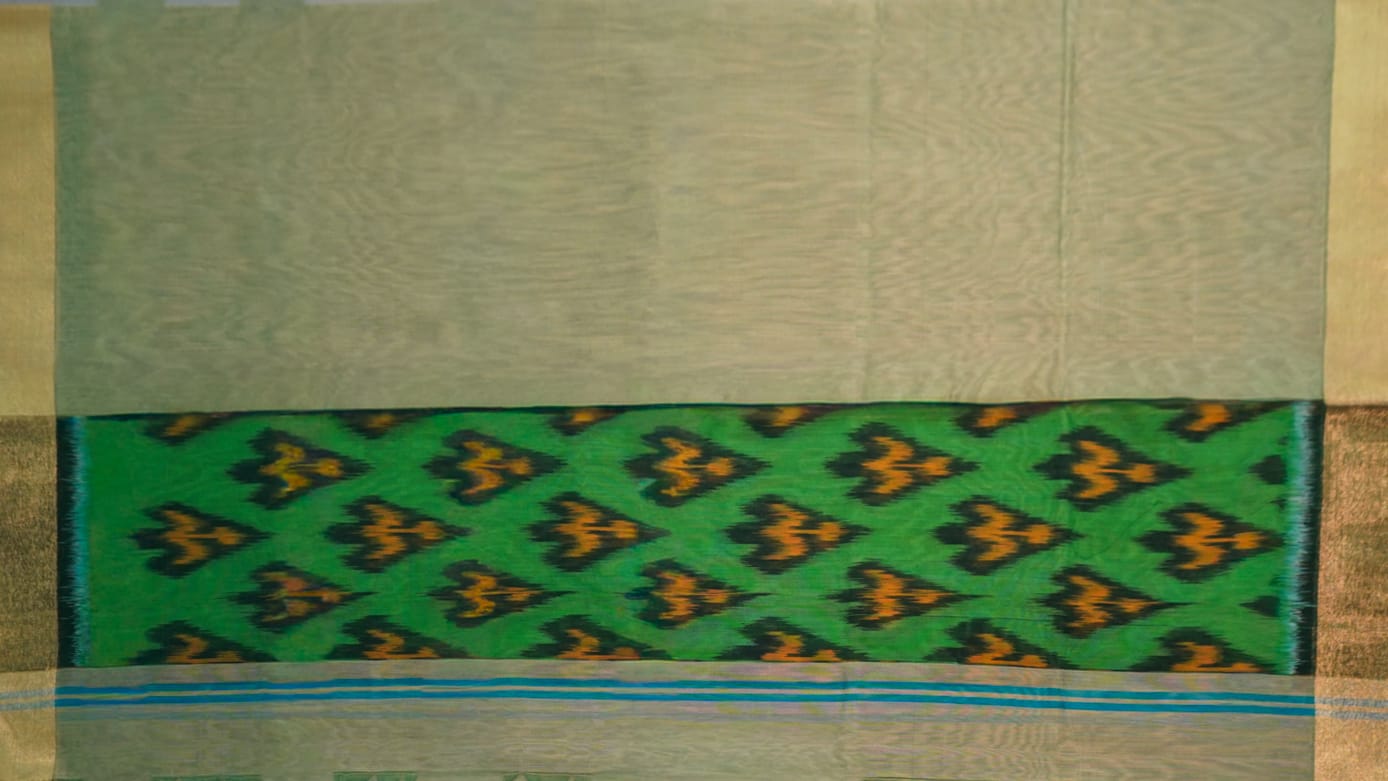 Pure handloom pochampally soft sico silk dress material (Unstitched) (Copy)
