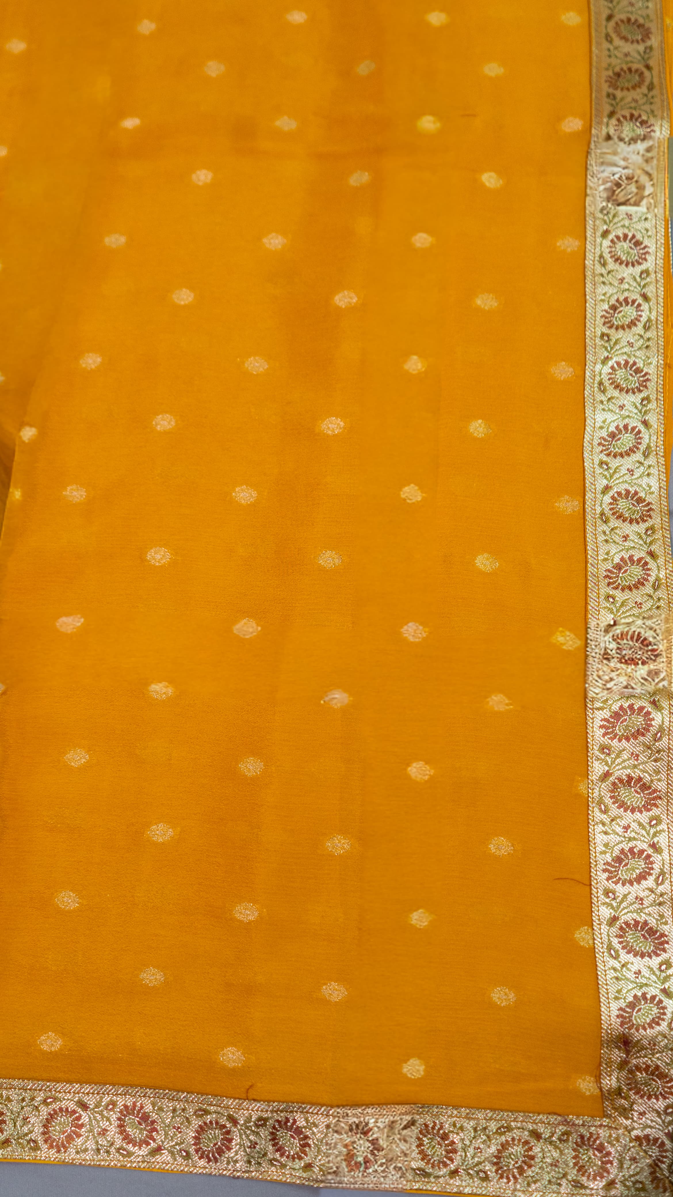 Mustard Pure Silk Fancy Dress Material – Elegant Weaving Design Unstitched Suit