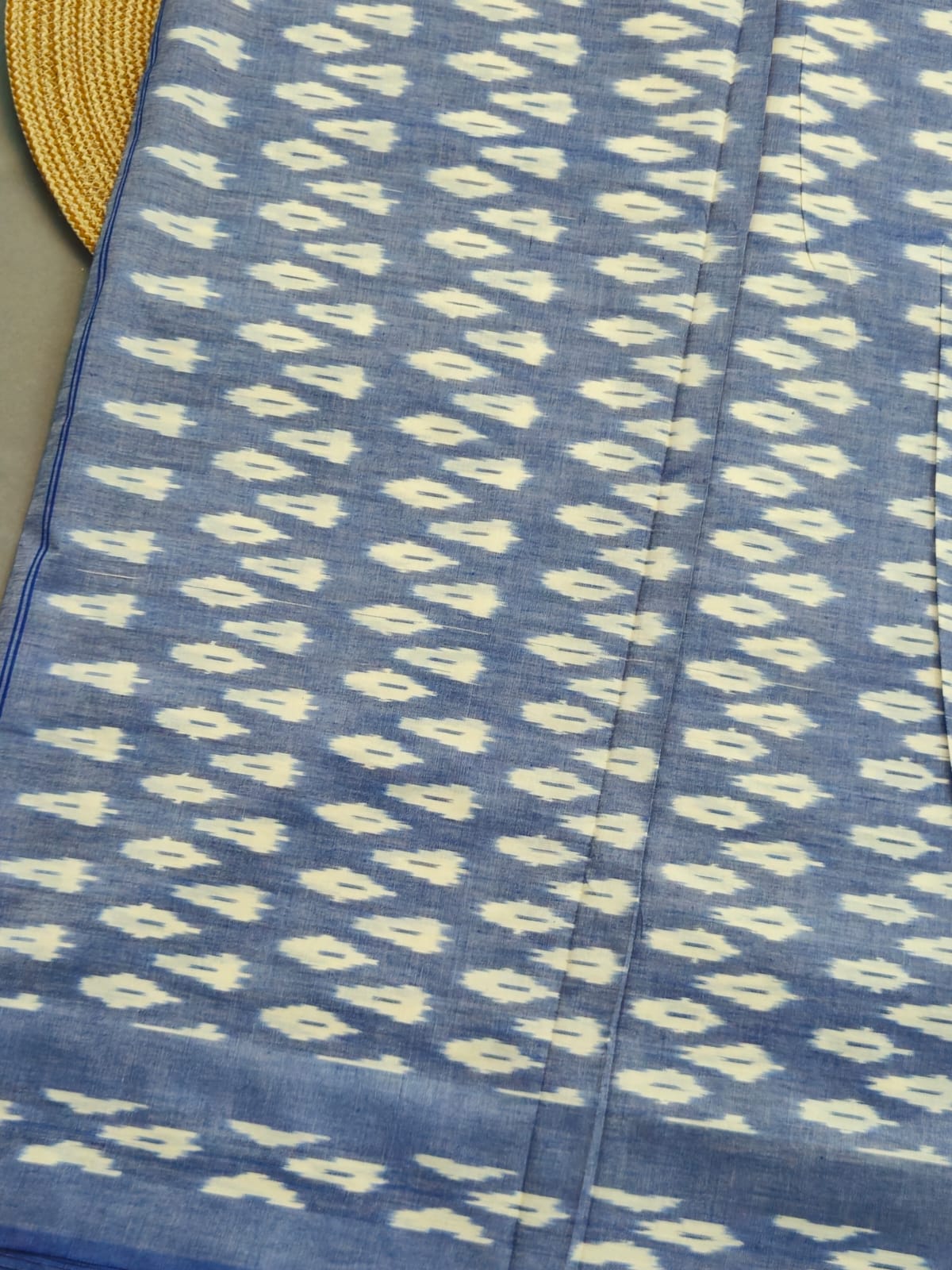 Blue Pochampally Ikat Cotton Saree